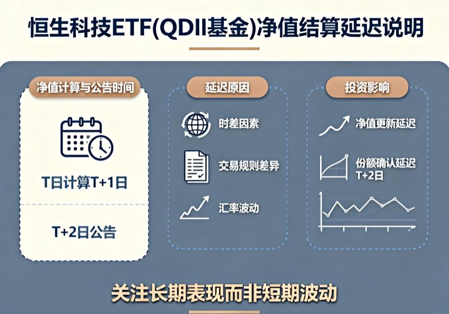 恒生科技ETF这类QDII基金，净值结算有延迟吗？