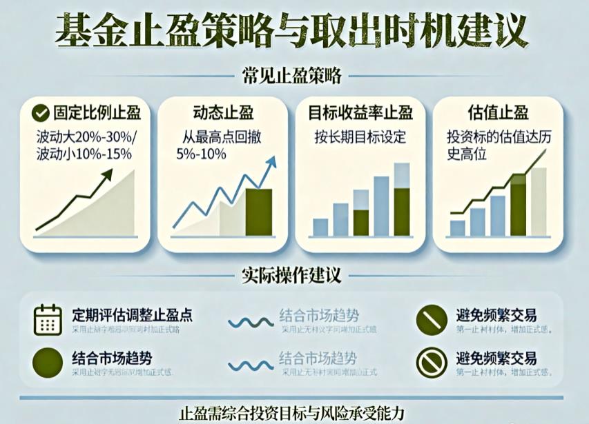 基金啥时候取出最合适？盈利多少止盈好？