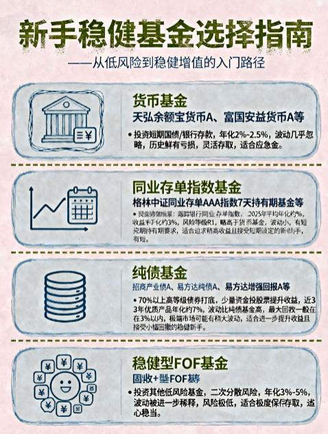 新手求稳该买什么基金?波动小吗?