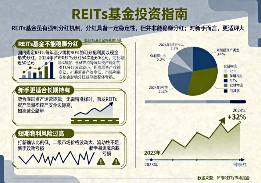 REITs基金真的能稳赚分红吗?新手适合长期持有还是短期套利?