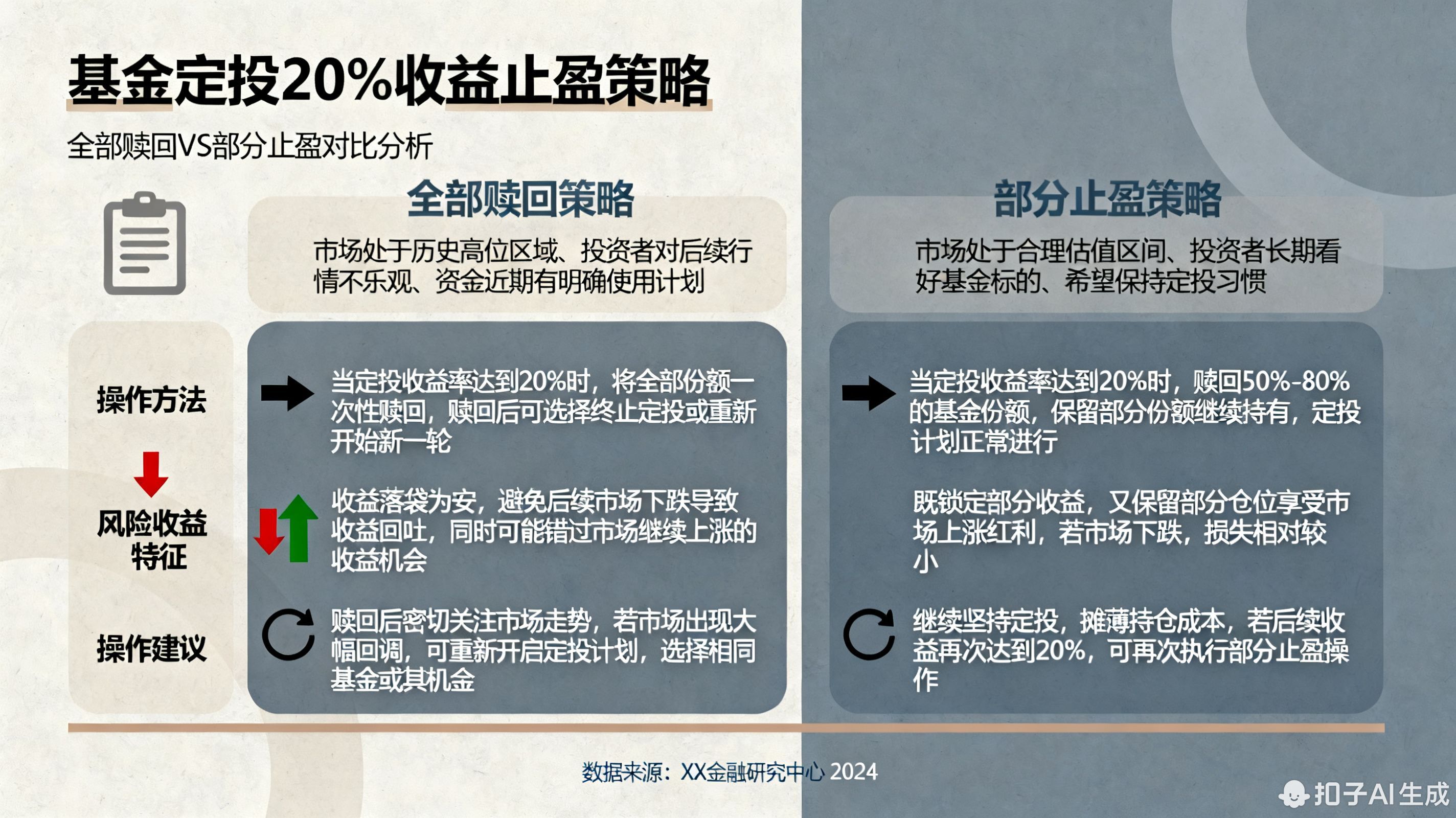基金定投收益达到20%要不要全部赎回?还是部分止盈?