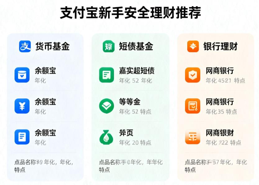 新手第一次在支付宝买理财,应该选哪种类型比较安全又不太复杂?