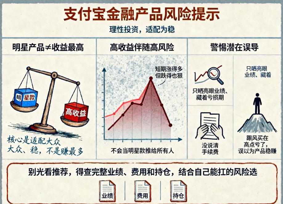 支付宝推荐的“明星产品”是不是收益最高的？会不会有误导？