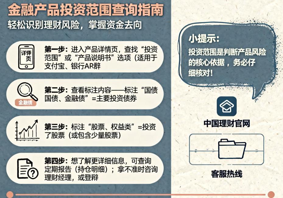 买理财产品前怎么看清楚底层资产是什么？会不会投了股票或债券？