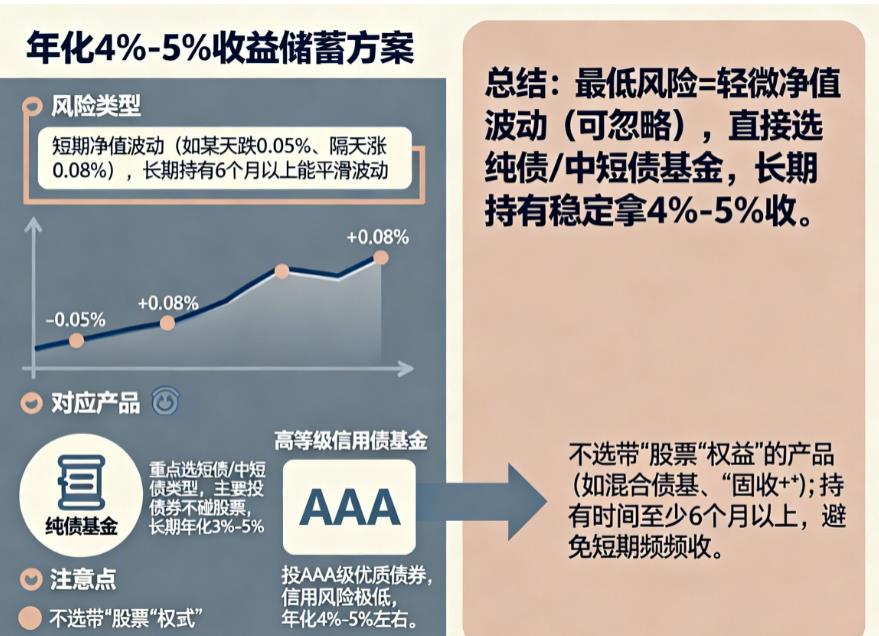想要年化4%-5%的收益,最低需要承担什么风险?