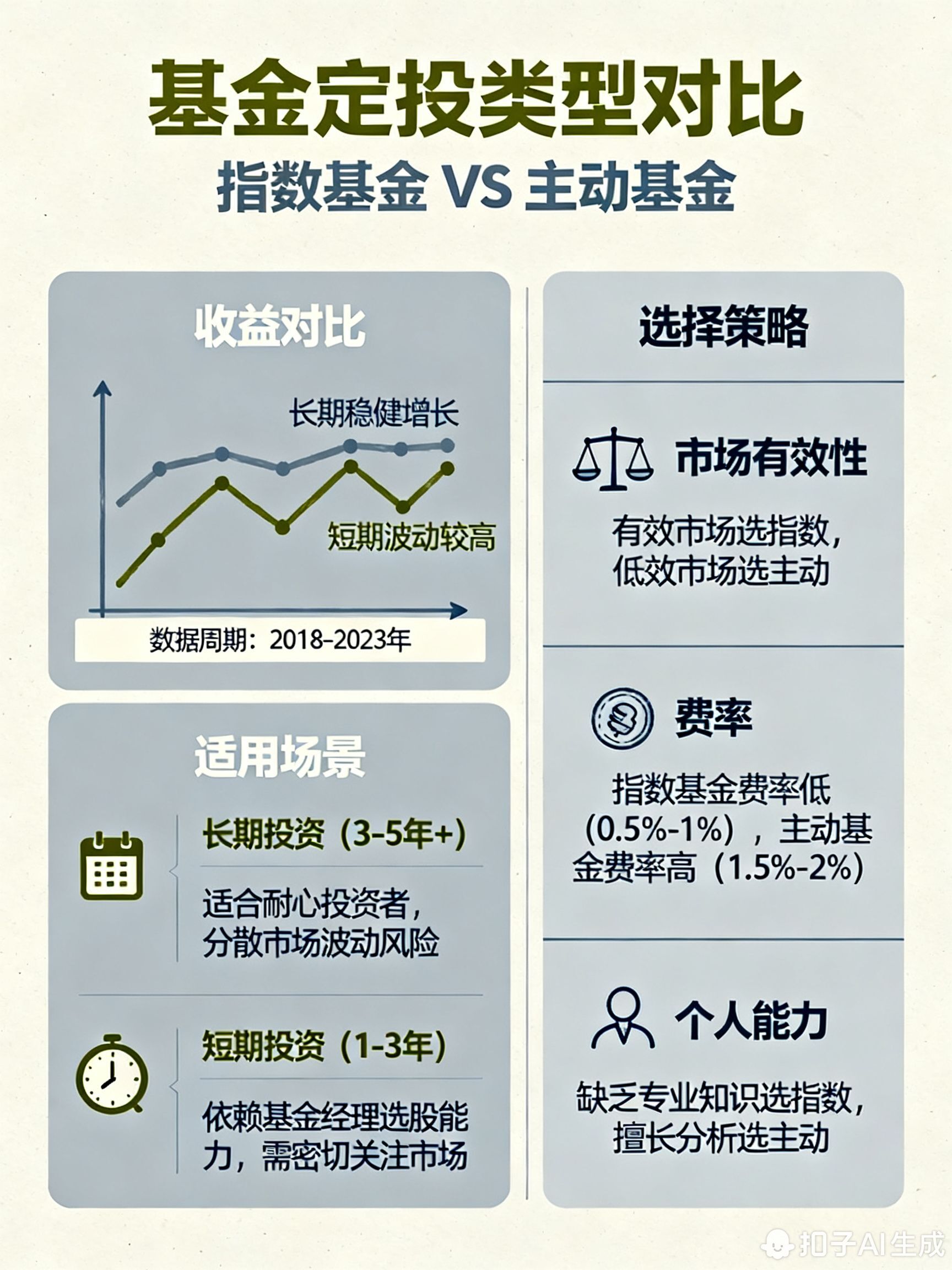 基金定投选指数基金还是主动基金收益更高?