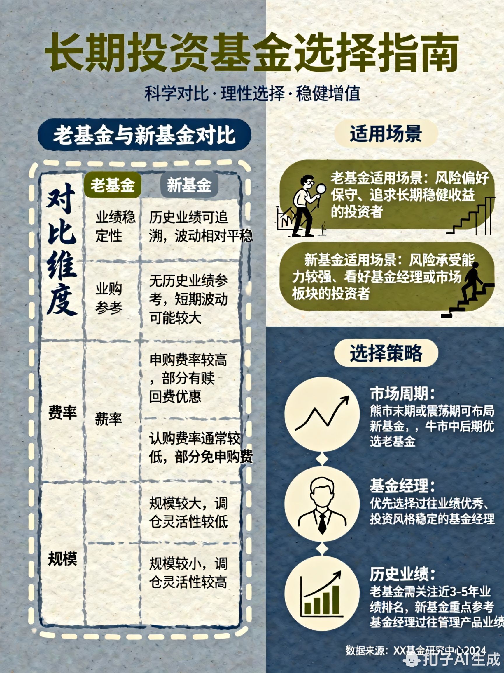 长期投资该选择老基金还是新发行的基金?