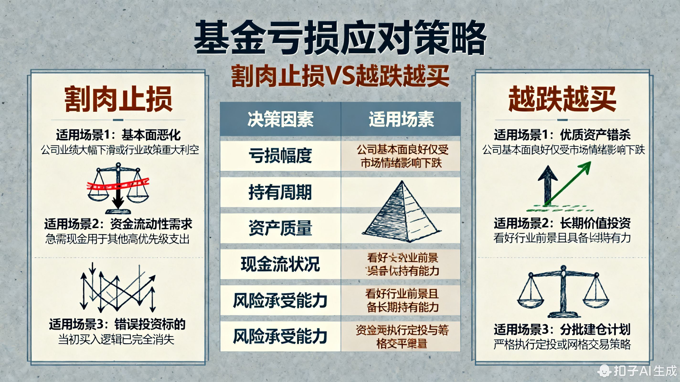 基金亏损时是该割肉止损还是越跌越买?