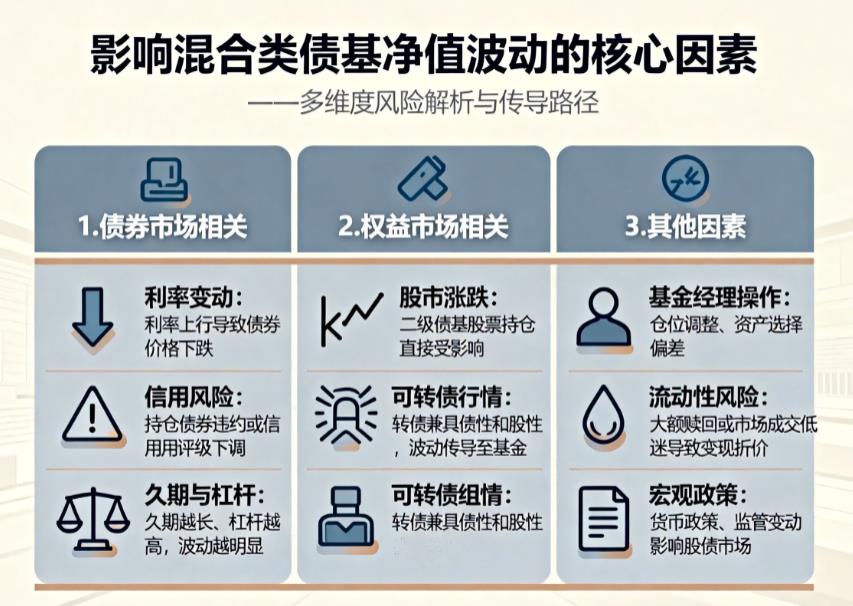 哪些因素会影响混合类债基的净值波动?