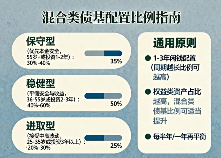 在家庭资产配置中，混合类债基应该占多大比例？