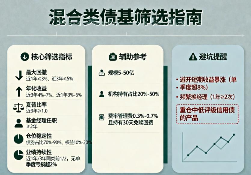 如何判断一只混合类债基是否优质？看哪些指标？