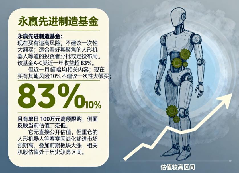 永赢先进制造基金现在买会不会追高?估值处于什么位置?