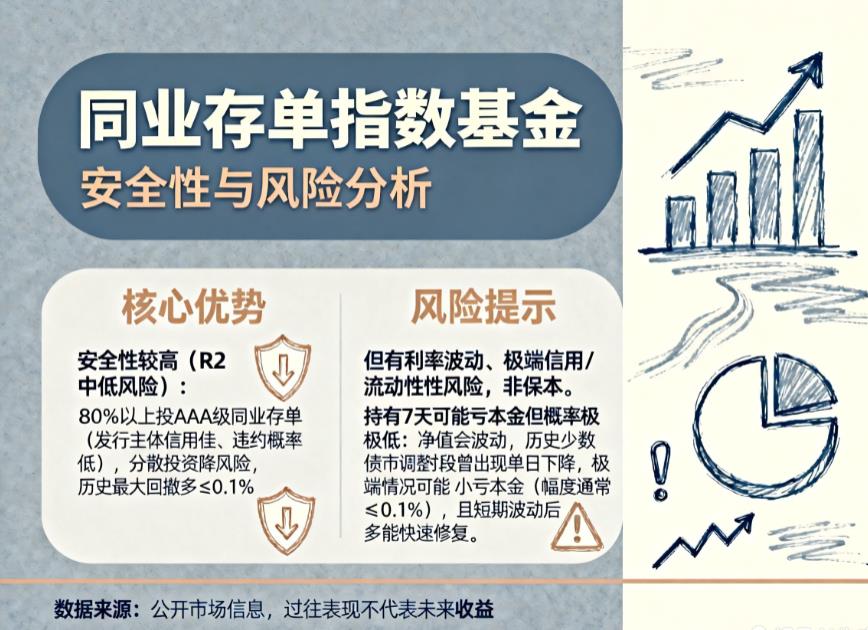 同业存单指数基金安全吗?持有7天会不会亏本金?