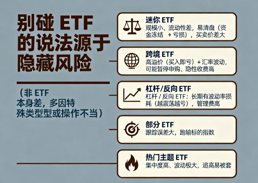 为什么有人说“别碰ETF”？它到底有什么隐藏风险？