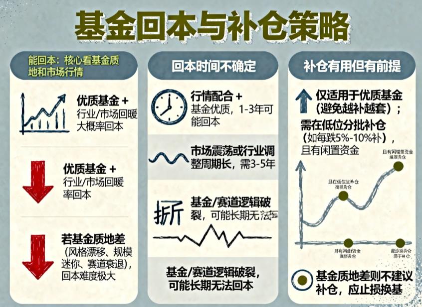 基金亏了20%还能回本吗？要等多久？补仓有用吗？