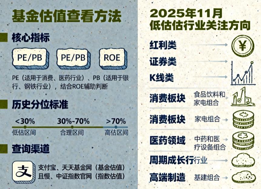 基金估值怎么看?现在哪些行业处于低估可以抄底?