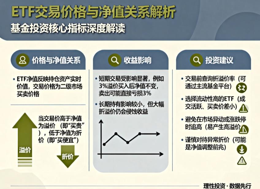 ETF折溢价是什么？会影响我的实际收益吗？怎么避开陷阱？