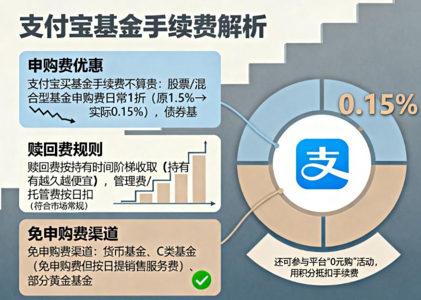 支付宝买基金手续费贵吗?有没有免申购费的渠道?