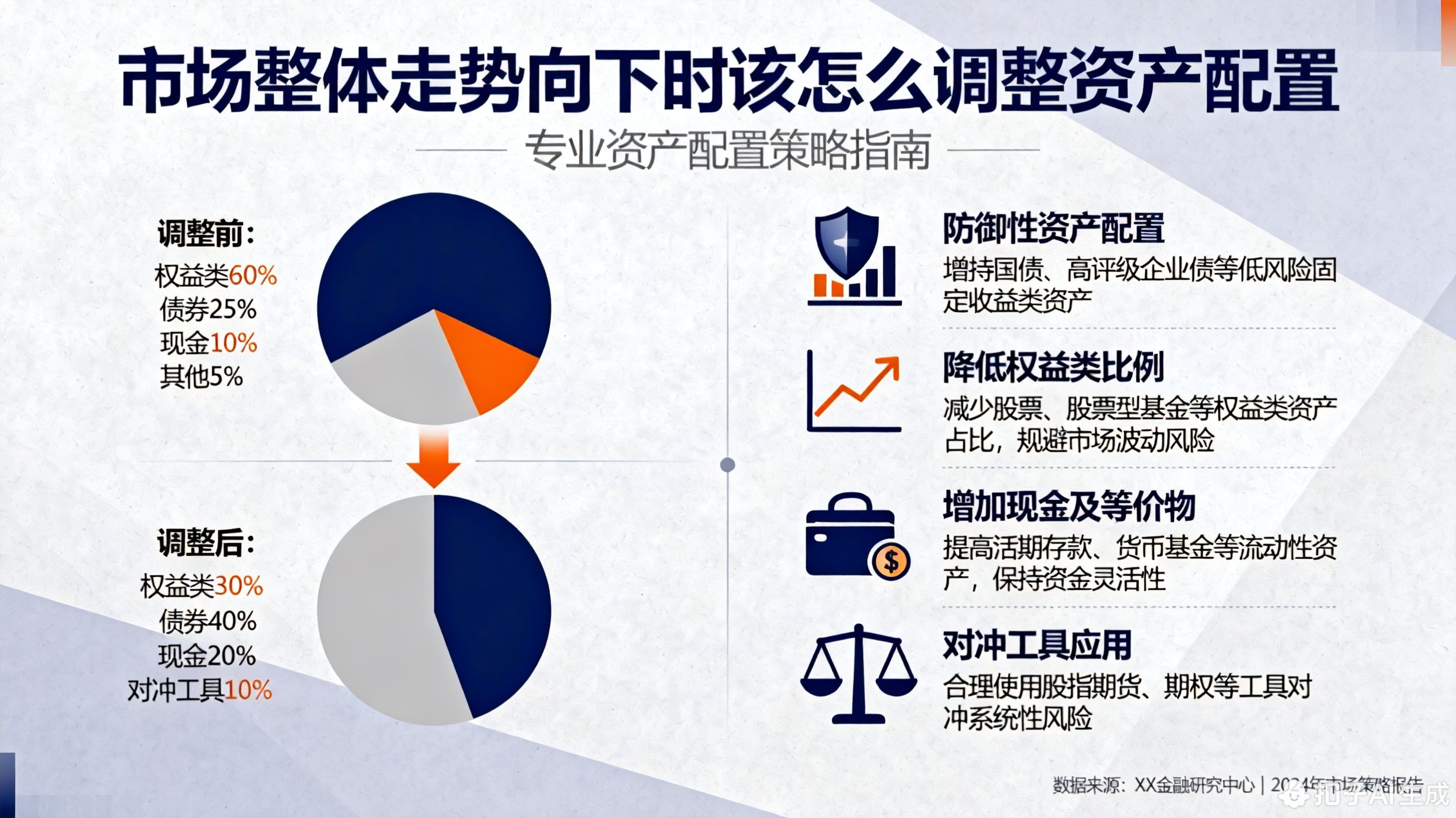 市场整体走势向下时该怎么调整资产配置?