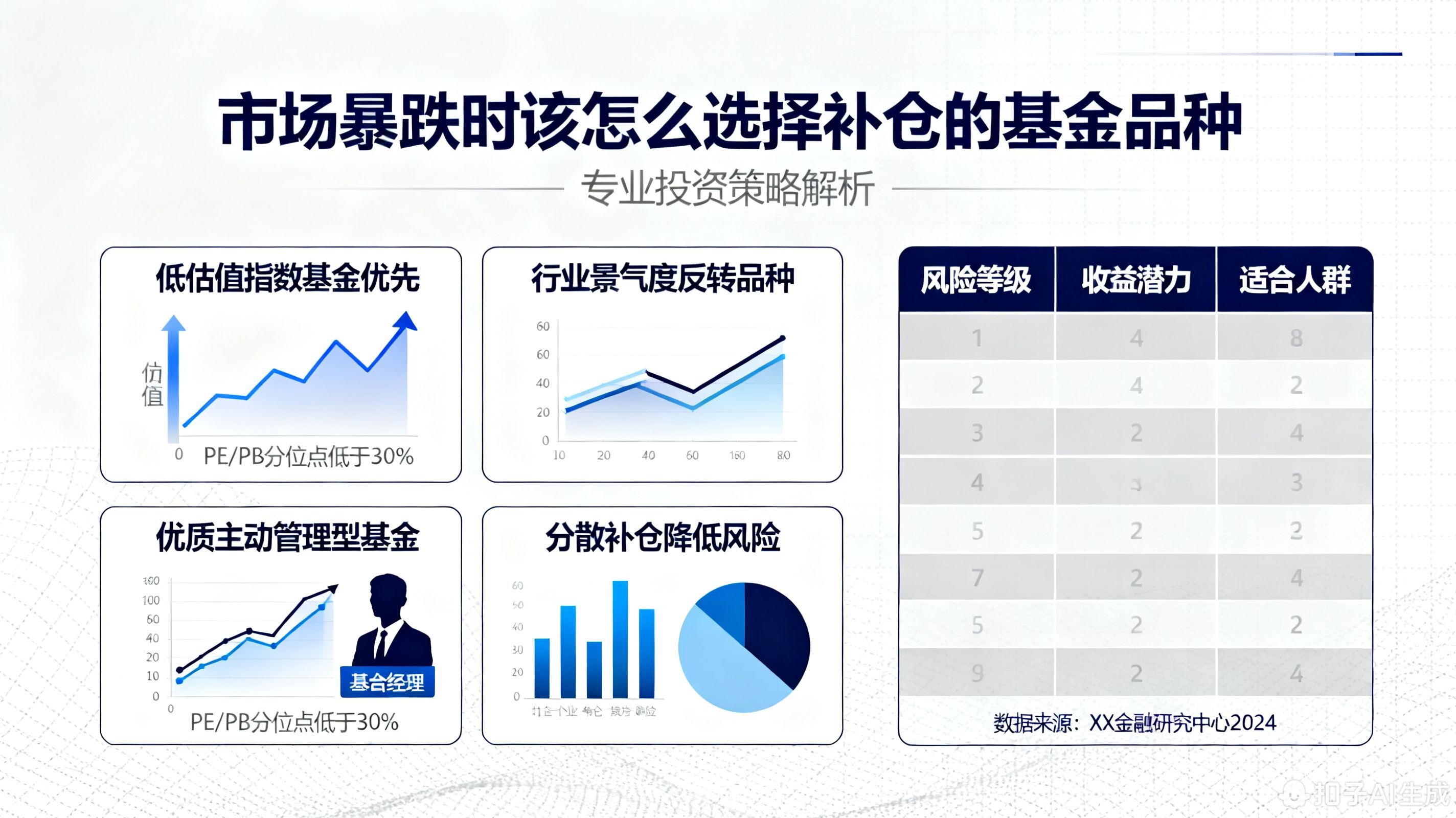 市场暴跌时该怎么选择补仓的基金品种?