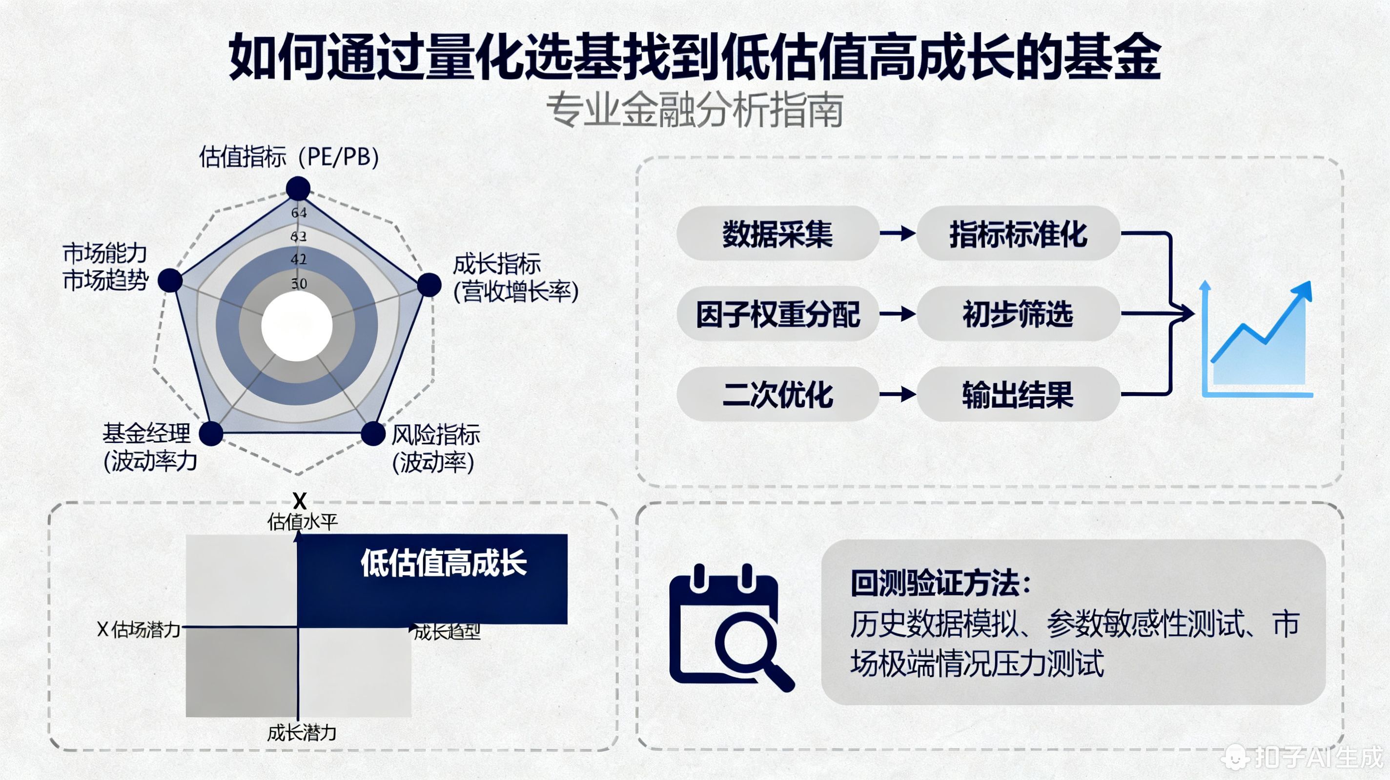 如何通过量化选基找到低估值高成长的基金?
