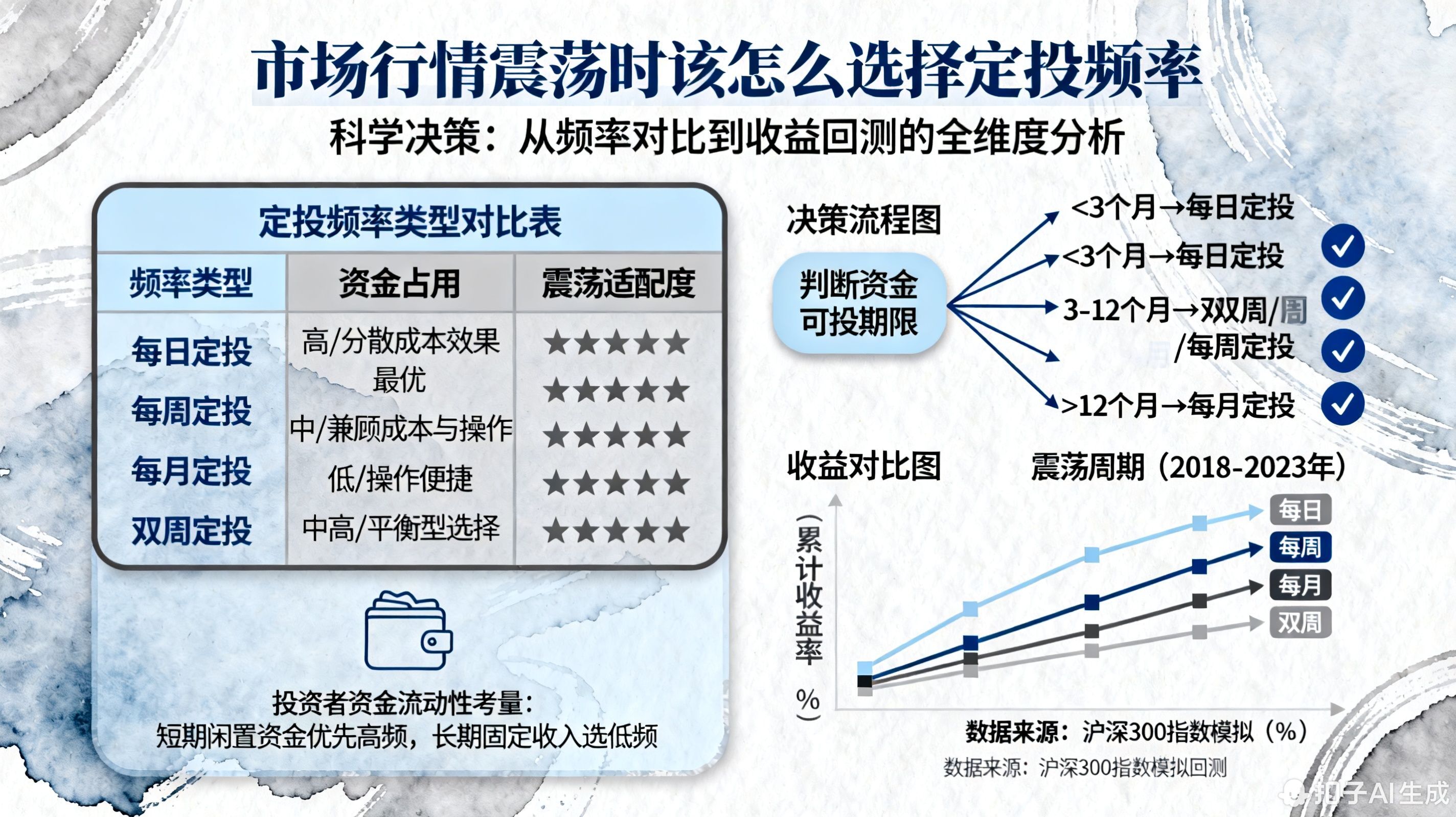 市场行情震荡时该怎么选择定投频率?
