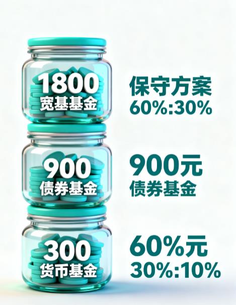 每月3000闲钱基金定投怎么搭配类型?