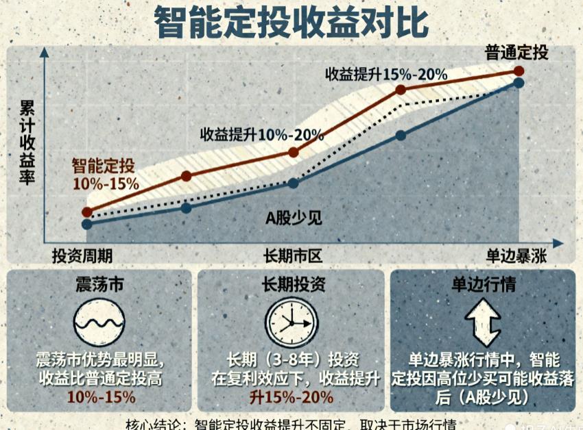 普通定投改智能定投收益能提升多少?