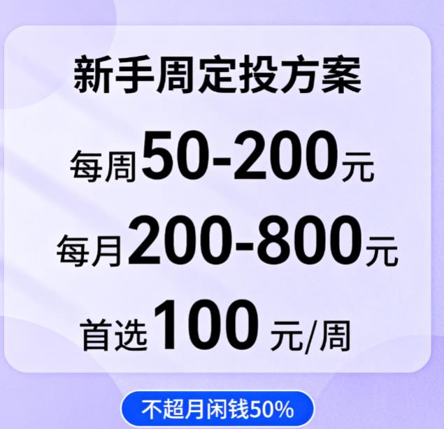 新手周定投指数基金起步金额多少合适？