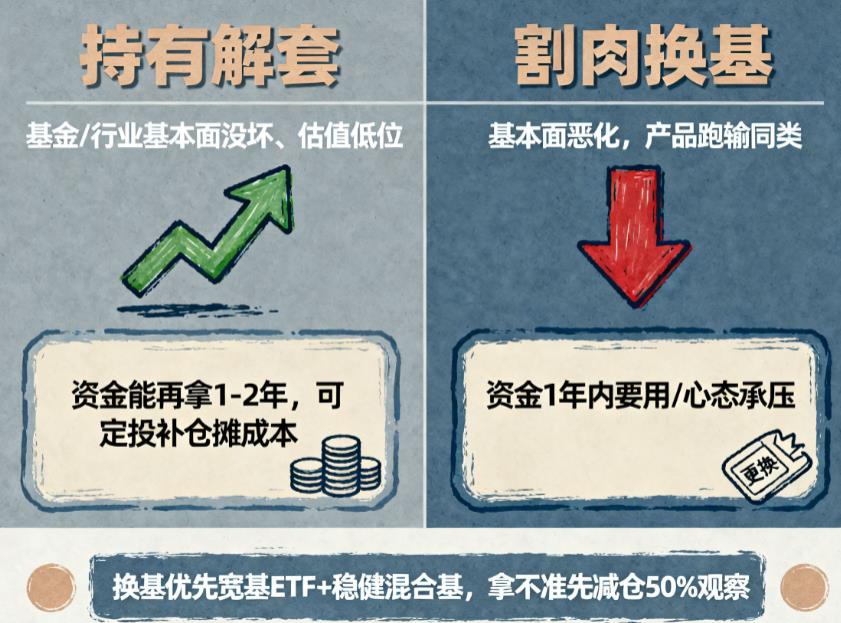 基金被套半年持有解套还是割肉换基？