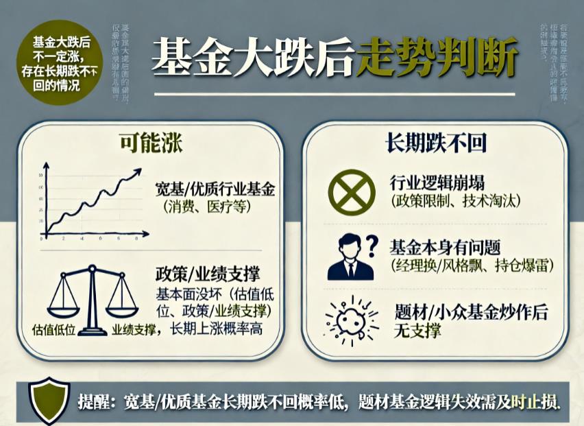 基金大跌后会涨吗有长期跌不回来的情况吗？