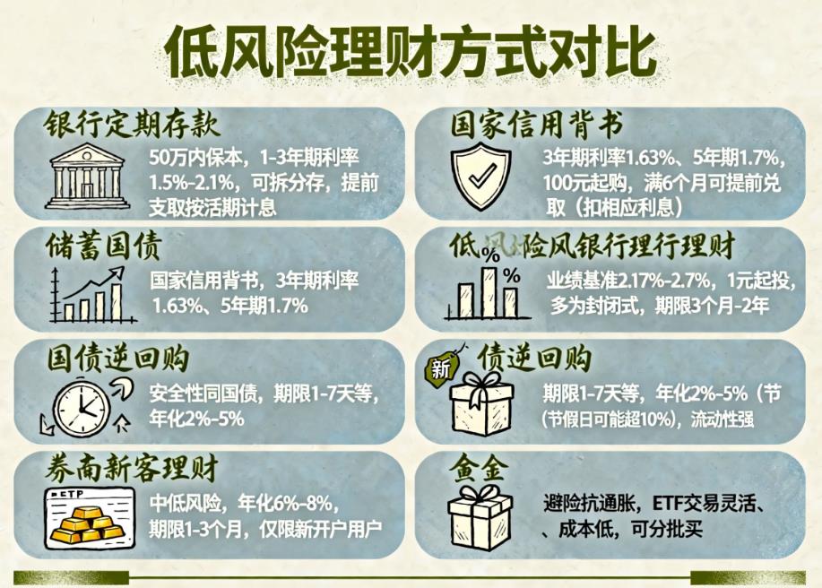 5万闲钱除了基金还有哪些稳健理财方式？