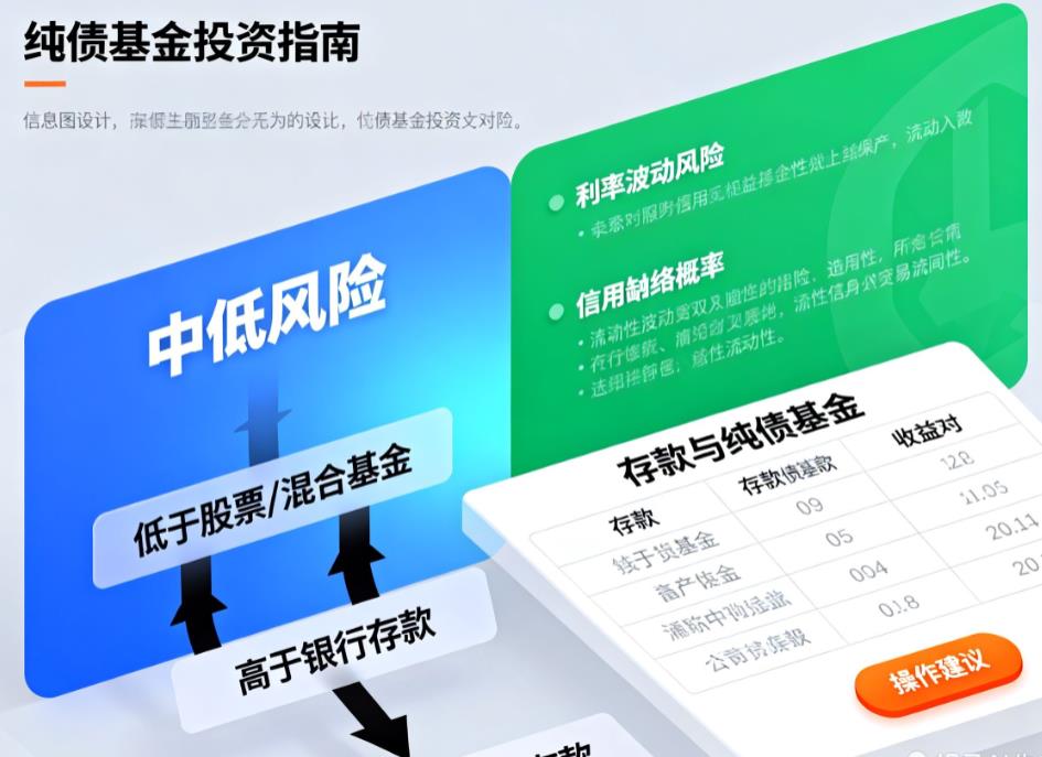 存款利率下滑银行转纯债基金风险大吗?