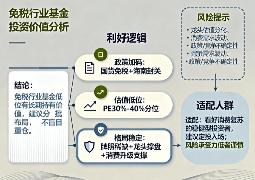 免税行业基金低位适合抄底长期持有吗？