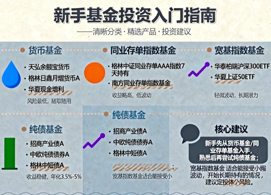 新手小白刚开始投资基金,有没有推荐的入门基金?比如风险低收益稳的那种?