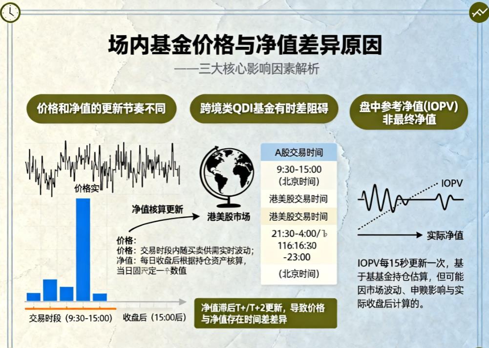 场内基金显示溢价5%，但净值还没更新，这是怎么回事？