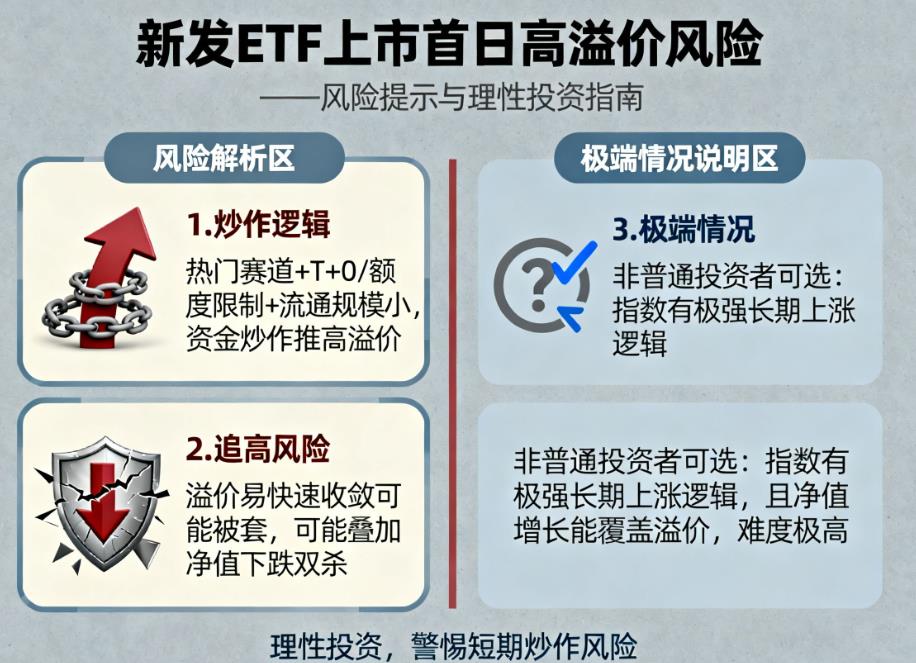 新发的ETF上市首日溢价很高，是炒作吗？要不要追？