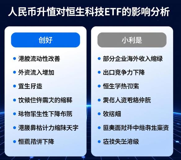 人民币升值对恒生科技ETF是利好还是利空?