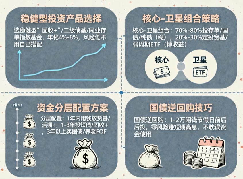 怕风险又嫌收益低，有什么折中的理财法？