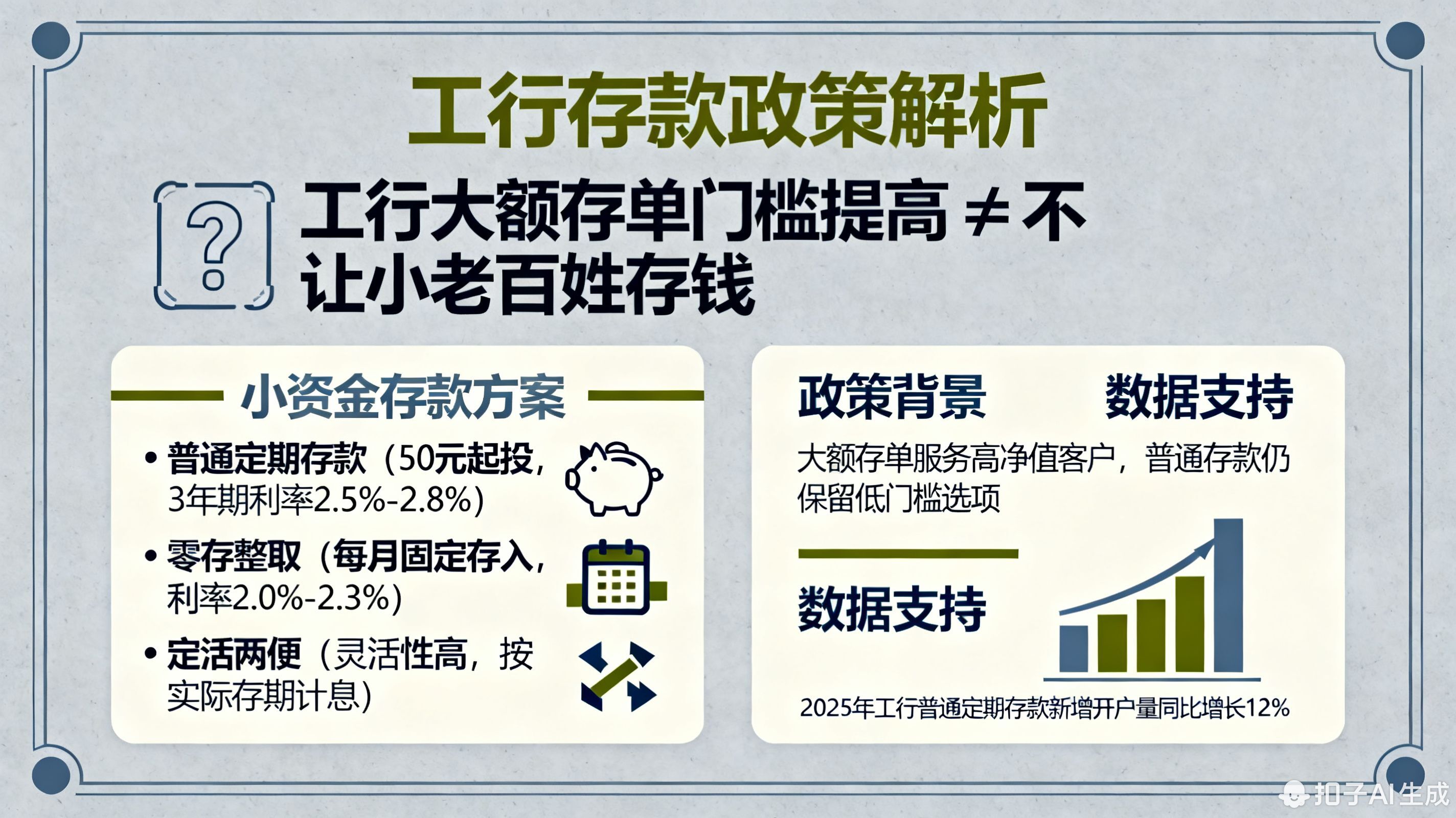 工行是不是不想让我们小老百姓存钱了?