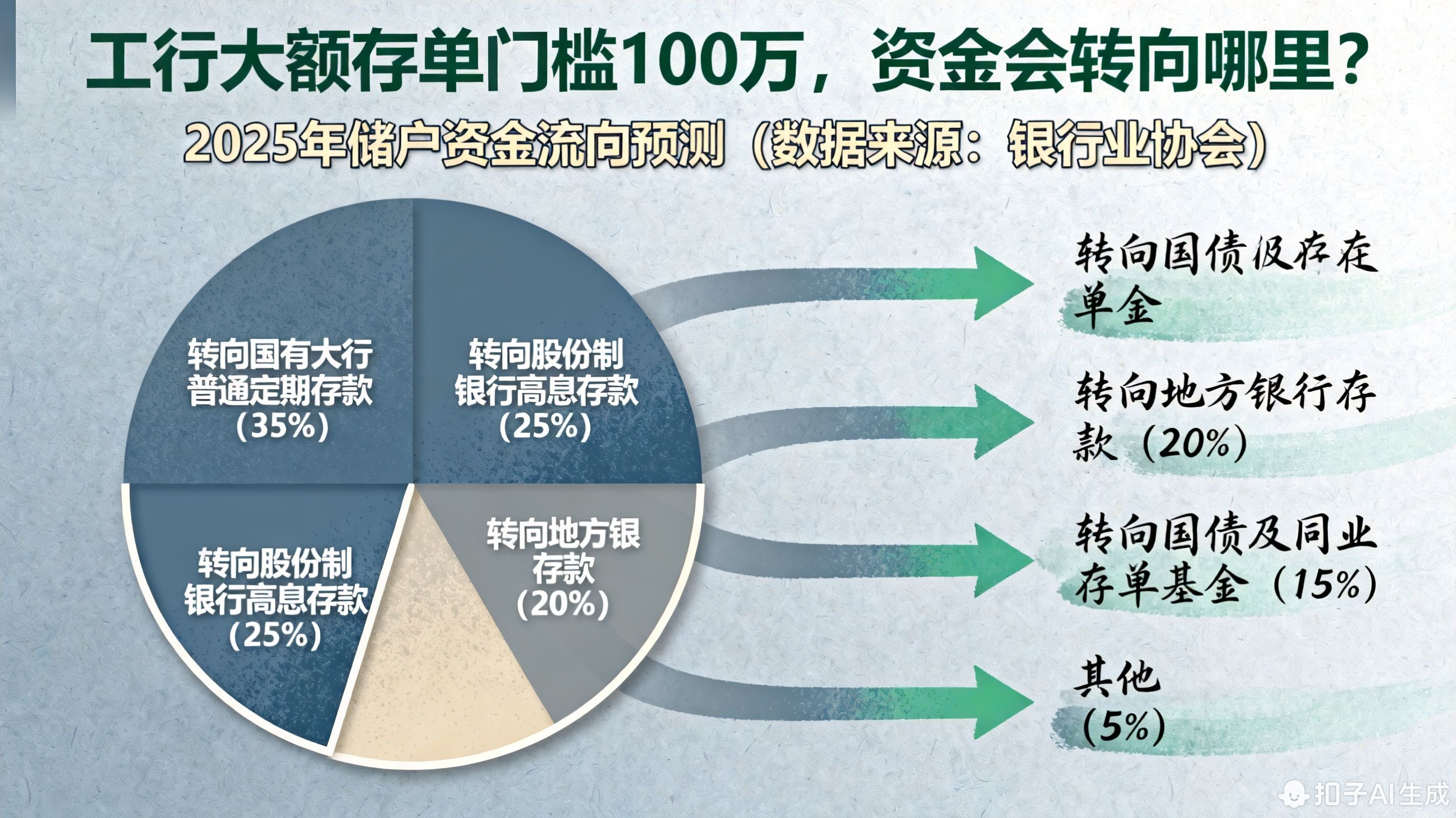 工行大额存单门槛高了,会不会很多人把钱转到别的银行?
