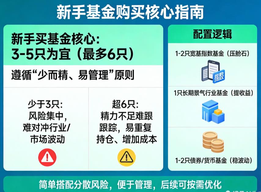 新手买多少只基金比较合适？