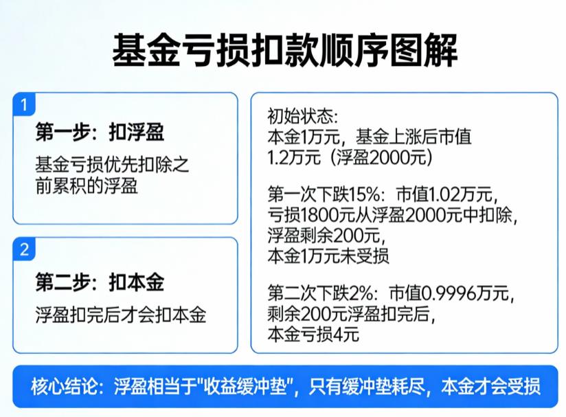 基金亏了扣的是本金还是之前赚的收益？