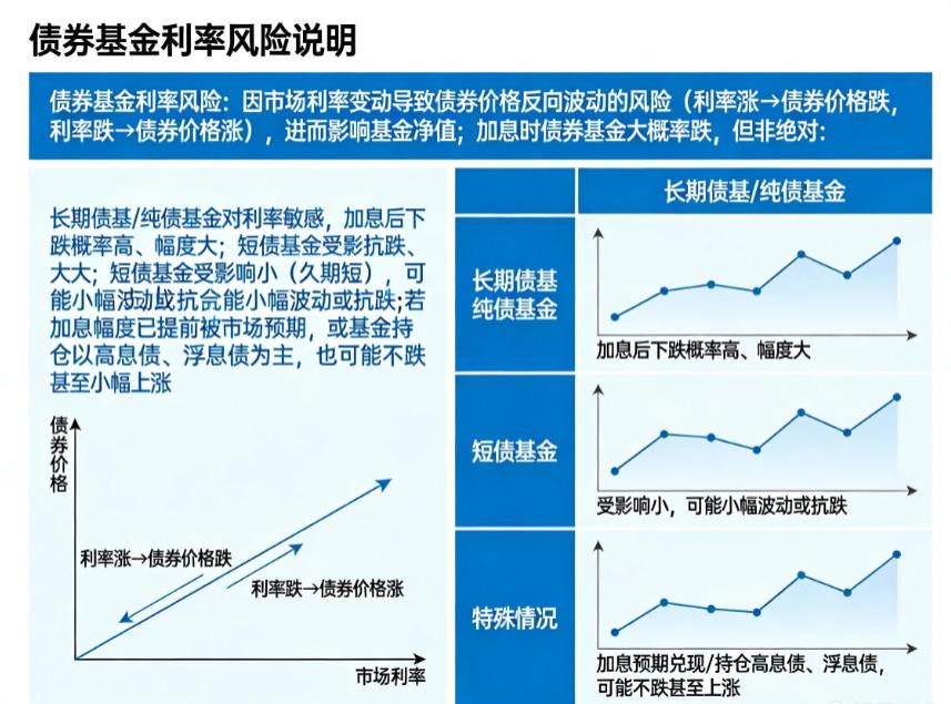债券基金利率风险是啥？加息的时候债券基金一定跌吗？