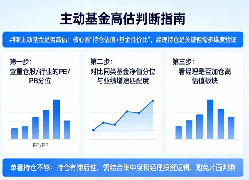 如何判断一只主动基金是否被高估?看经理持仓吗?