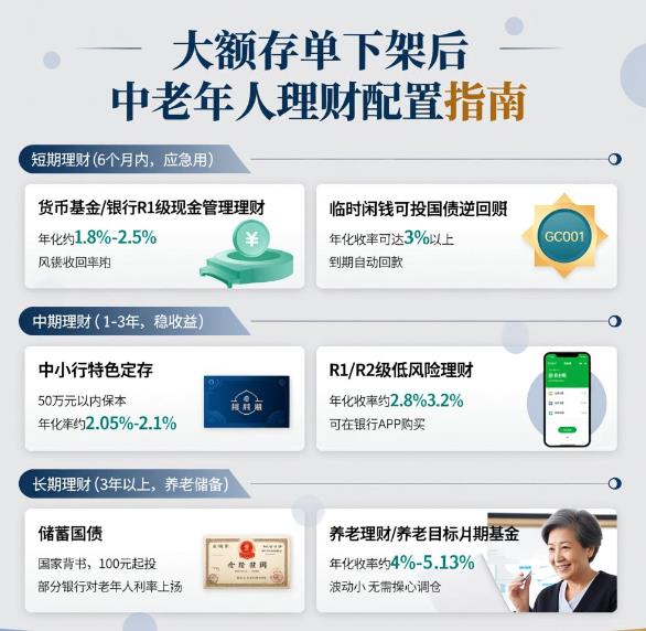 大额存单下架，中老年人理财怎么办？