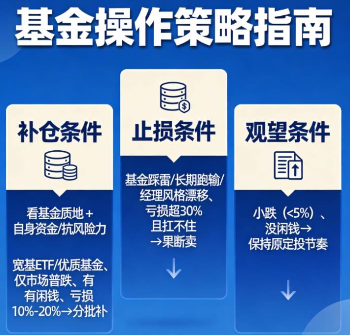 市场下跌，我的基金该补仓还是止损？