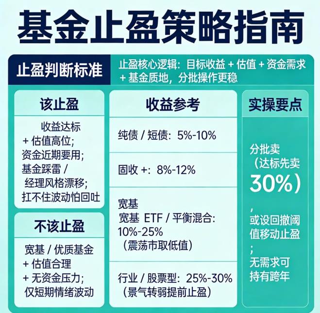 年底了，基金要止盈吗？多少收益合适？