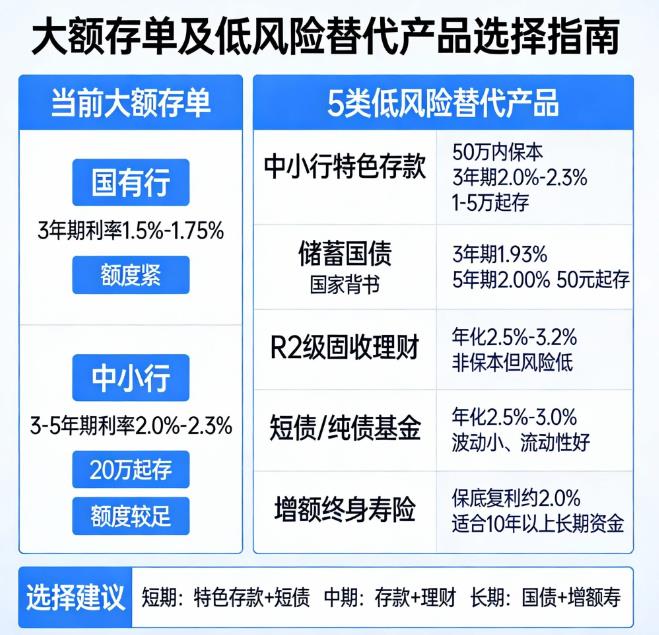 存款到期,现在还有类似大额存单的产品吗?