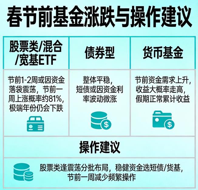 春节前基金一般会涨还是跌?